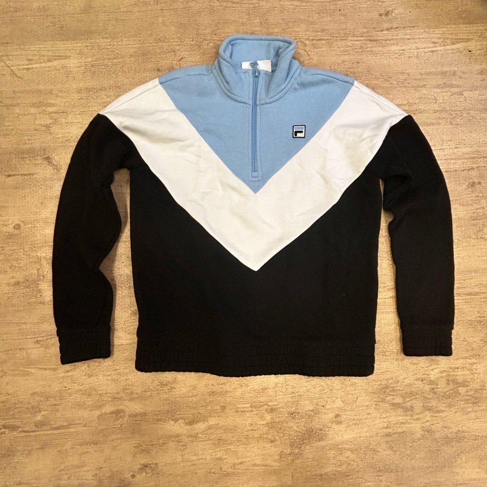 Color block Fila quarter-zip